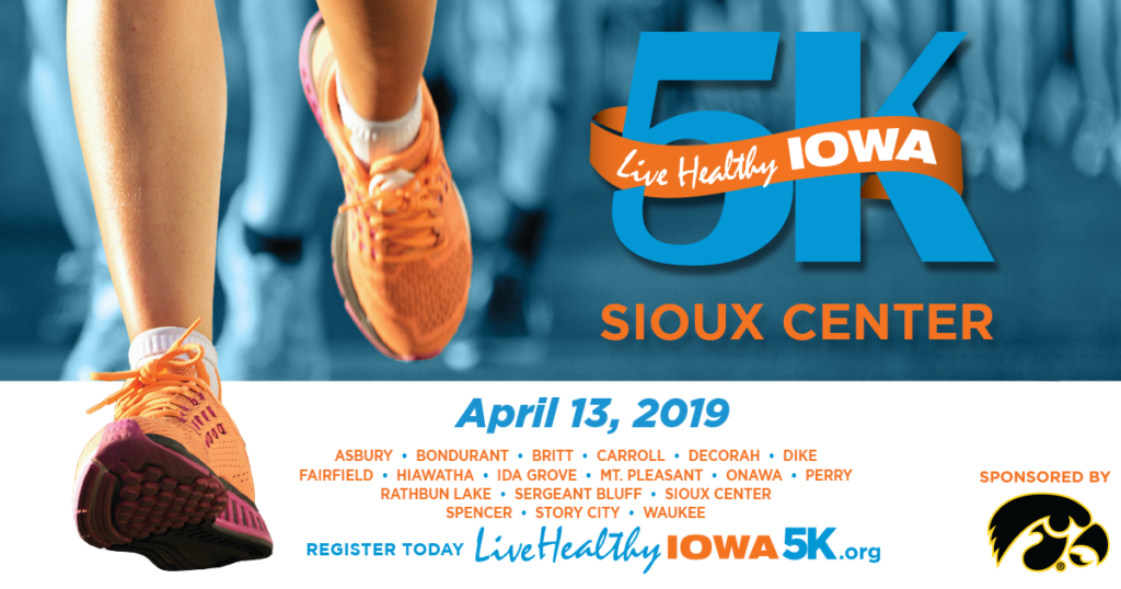 Live Healthy Iowa 5K Sioux Center Sioux Center Health